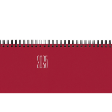 AGENDA PLANNING 2025 SETTIMANALE 29.8X10.5 GOMMATO ROSSO