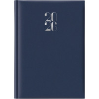 AGENDA 2026 MEDIA GIORNALIERA 15X21 CM A5 GOMMATO BLU