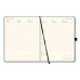 AGENDA SETTIMANALE 2027 BLACK COLOR 19X25 CM BORDO ROSSO