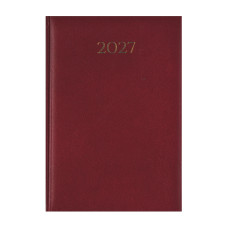 AGENDA 2027 MEDIA GIORNALIERA MADRID 15X21CM A5 ROSSO CARDINALE
