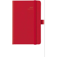 AGENDA 2027 GIORNALIERA MAIORI 9×14 CM CON ELASTICO ROSSO