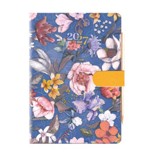 AGENDA 2027 PICCOLA GIORNALIERA QUADRETTI 10X15 CM CON MATITA A FIORI