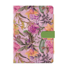 AGENDA 2027 PICCOLA GIORNALIERA QUADRETTI 10X15 CM CON MATITA A FIORI