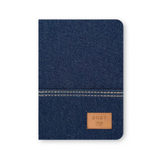 LETTS  DENIM BLU AGENDA SETTIMANALE 2027 - A6  10X15 CM