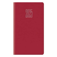 AGENDA 2025 SETTIMANALE TASCABILE 8X14 ROSSO