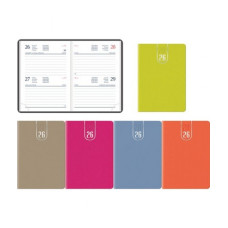 AGENDA 2026 DI-GIORNALIERA TASCABILE  6,5X10 CM AZZURRA