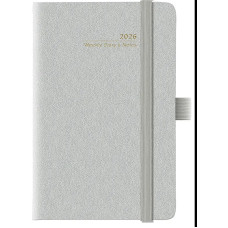 AGENDA POCKET 2026 SETTIMANALE COPACABANA CON ELASTICO 9 X 14 CM GRIGIO
