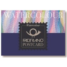 FABRIANO WATERCOLOUR ACQUARELLO POSTCARD BLOCCO 20FF 10,5*14,8 300GR.