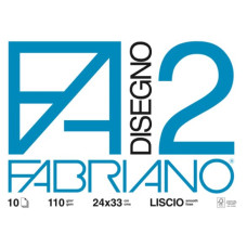 FABRIANO ALBUM DISEGNO F2 24X33 10 FG.ALBUM LISCIO