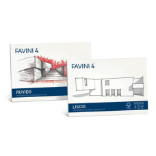 FAVINI 4 ALBUM DISEGNO LISCIO SQUADRATO 33X48 20 FG DA 220GR