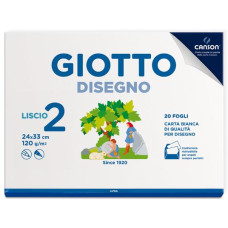 GIOTTO DISEGNO 2 ALBUM LISCIO 24*33 20FG 120GR DISPLAY 30PZ