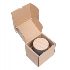 CANDELA DI SOIA IN VASO DI VETRO CON COPERCHIO IN LEGNO 200 G LAVENDER FIELD