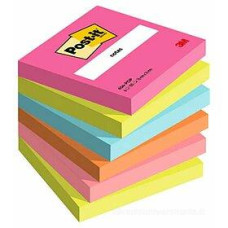 POST IT POPTIMISTIC 76X76 100 FG CONF.6 PZ COLORI ASSORTITI