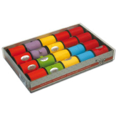 ROTOLINO NASTRO PAPER COLORI ASSORTITI 10X10MT NATALE CONF.20 ROTOLI