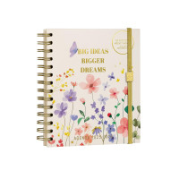 MITAMA AGENDA ACCADEMICA 18 MESI 2025-2026 SETTIMANALE SPIRALATA 18 MESI FLOWER