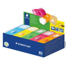 ESPOSITORE 10 TEMPERAMATITE CON GOMMA STAEDTLER COLORI NEON ASSORTITI