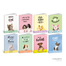 BLASETTI QUADERNO GRANDE 100 GR LOVELY PAWS QUADRETTO -10F- CONF.10