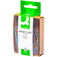 FERMAGLI ZEBRA  A STRISCE ASSORTITI 50 MM CONF. DA 30 PZ