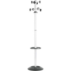APPENDIABITI DA TERRA UNISIT TOTEM CON PORTAOMBRELLI H. 172 CM - 8 APPENDINI GRIGIO - APUTO/G