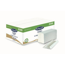 CONF. DA 20 FASCETTE COMPOSTE DA 153 FOGLI DI ASCIUGAMANI RIPIEGATI A C 23X31 CM BULKYSOFT COMFORT BIANCO - 85560.E10