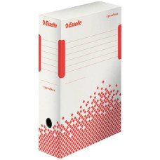 SCATOLA ARCHIVIO ESSELTE SPEEDBOX DORSO 10 CM BIANCO/ROSSO 10X25X35 CM 623908