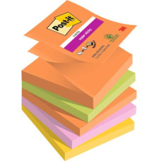 RICARICHE DI FOGLIETTI POST-IT® SUPER STICKY Z-NOTES BOOST - CONF. 5 BLOCCHETTI 90 FF 76X76 MM R330-5SS-BOOS