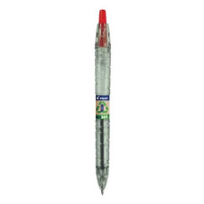 PENNA A SFERA A SCATTO PILOT ECOBALL B2P RICARICABILE - PUNTA 1 MM - INCHIOSTRO A BASE D'OLIO - ROSSO - 040178