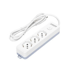 MULTIPRESA CON INTERRUTTORE 16A - CAVO 1,5 M - BIANCO E GRIGIO AIGOSTAR A 3 VIE P40 - 281724 MULTIPRESA CON INTERRUTTORE 16A - CAVO 1,5 M - BIANCO E GRIGIO AIGOSTAR A 3 VIE P40 - 281724