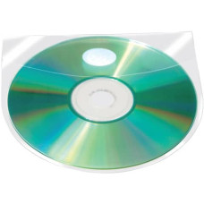 CUSTODIA AUTOADESIVA PER CD/DVD 12,6X12,6 CM TRASPARENTE CONF. 10 PEZZI - KF27032