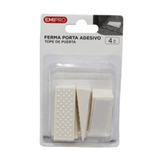 FERMAPORTA ADESIVO ANTIURTO EMI - 50X18X13 MM - BIANCO - CONFEZIONE 4 PEZZI - 8501657 FERMAPORTA ADESIVO ANTIURTO EMI - 50X18X13 MM - BIANCO - CONFEZIONE 4 PEZZI - 8501657