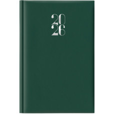 AGENDA GIORNALIERA 2026 FORMATO 11 X 16,5 CM CON COPERTINA GOMMATA DI COLORE VERDE - CODICE 26-062100404C AGENDA GIORNALIERA 2026 FORMATO 11 X 16,5 CM CON COPERTINA GOMMATA DI COLORE VERDE - CODICE 26-062100404C