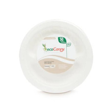 PIATTI A 2 SCOMPARTI BIOCOMPOSTABILI ECOCANNY PARTY BIANCO Ø225X22 MM CONF. 50 PZ - ECO‐008CA PIATTI A 2 SCOMPARTI BIOCOMPOSTABILI ECOCANNY PARTY BIANCO Ø225X22 MM CONF. 50 PZ - ECO‐008CA
