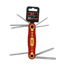 SET DI CHIAVI A BRUGOLA TASCABILI EMI - 8 PUNTE ASSORTITE TIPO TORK - 8100183 SET DI CHIAVI A BRUGOLA TASCABILI EMI - 8 PUNTE ASSORTITE TIPO TORK - 8100183