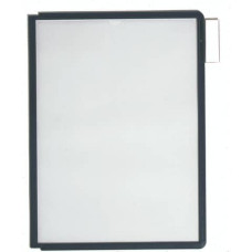 PANNELLI ESPOSITIVI DURABLE SHERPA® A4 POLIPROPILENE NERO CONF. DA 5 - 560601