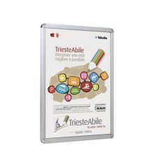 CORNICE A SCATTO TECNOSTYL A4 IN ALLUMINIO 25X1X33 CM CON TASSELLI PER FISSAGGIO A PARETE - ARGENTO SFA01 CORNICE A SCATTO TECNOSTYL A4 IN ALLUMINIO 25X1X33 CM CON TASSELLI PER FISSAGGIO A PARETE - ARGENTO SFA01