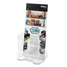 PORTASTAMPATI DA BANCO DEFLECTO 1/3 DI A4 IN POLISTIRENE CON FORO PER ANCORAGGIO A PARETE TRASPARENTE - 77501 PORTASTAMPATI DA BANCO DEFLECTO 1/3 DI A4 IN POLISTIRENE CON FORO PER ANCORAGGIO A PARETE TRASPARENTE - 77501