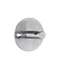 APPENDIABITI SINGOLO DA MURO IN METALLO - DIAMETRO 5,2 CM - CILINDRO ALCO ARGENTO - U702847