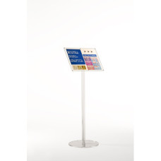 ESPOSITORE IN ACRILICO A LEGGIO CON PORTA AVVISI MAGNETICO TRASPARENTE TECNOSTYL A3 - MB021