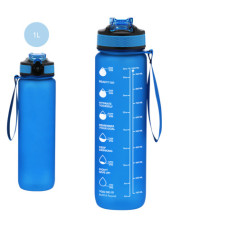 BORRACCIA MOTIVAZIONALE IN PETG BLU SENZA BPA DA 1 L (CODICE: 21421-019)