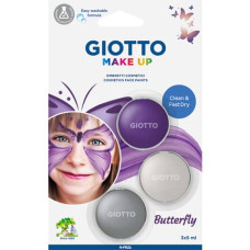 GIOTTO FACE PAINT BUTTERFLY BLISTER 3*5ML.