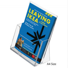 PORTA BROCHURE/CATALOGHI DA BANCO IN PS TRASPARENTE TECNOSTYL A4 CON UNA TASCA - LH001 PORTA BROCHURE/CATALOGHI DA BANCO IN PS TRASPARENTE TECNOSTYL A4 CON UNA TASCA - LH001