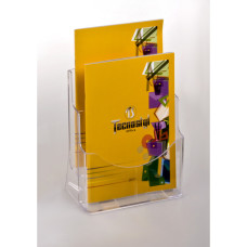 PORTA BROCHURE/CATALOGHI DA BANCO IN PS TRASPARENTE TECNOSTYL A4 CON DUE TASCHE - LH002 PORTA BROCHURE/CATALOGHI DA BANCO IN PS TRASPARENTE TECNOSTYL A4 CON DUE TASCHE - LH002