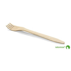 FORCHETTE IN LEGNO MONOUSO SCATOLIFICIO DEL GARDA - 165 MM AVANA - CONF. 100 PEZZI - 11969