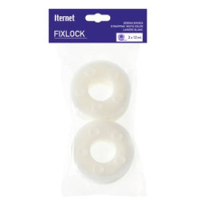 BOBINA IN NYLON DENTATO ULTRA RESISTENTE PER FASCETTATRICE FIXLOCK - CONF. 2 BOBINE ITERNET BIANCO - 0072