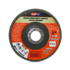 DISCO ABRASIVO A LAMELLE EMI 125X22 MM GRANA P40 8104726 DISCO ABRASIVO A LAMELLE EMI 125X22 MM GRANA P40 8104726