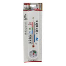 TERMOMETRO DA PARETE CON BAROMETRO EMI 23X5 CM BIANCO 8901006 TERMOMETRO DA PARETE CON BAROMETRO EMI 23X5 CM BIANCO 8901006