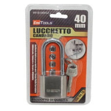 LUCCHETTO IN ACCIAIO CON ANELLO LUNGO 40X85 MM - 8100552 LUCCHETTO IN ACCIAIO CON ANELLO LUNGO 40X85 MM - 8100552