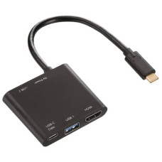ADATTATORE MULTIPORT HAMA 4 IN 1 USB-C / 2XUSB-A, USB TYPE C, HDMI NERO 7135729 ADATTATORE MULTIPORT HAMA 4 IN 1 USB-C / 2XUSB-A, USB TYPE C, HDMI NERO 7135729