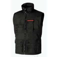 GILET MULTITASCHE DA LAVORO U-POWER FIRST NERO CARBONE - TAGLIA L SY004BC FIRST L