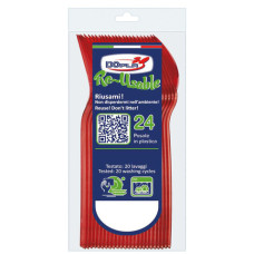 CUCCHIAINI DOPLA REUSABLE COMPACT IN PS 125 MM ROSSO - CONFEZIONE DA 24 PEZZI - CODICE 03956 CUCCHIAINI DOPLA REUSABLE COMPACT IN PS 125 MM ROSSO - CONFEZIONE DA 24 PEZZI - CODICE 03956